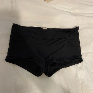 Black swim shorts